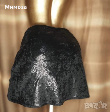 CODICE M Италиянска черна брокатена пола , снимка 3 - Поли - 35951070