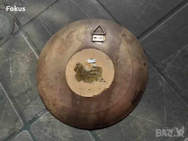 Чиния - бронзова чинийка с клетъчен емайл, снимка 3 - Антикварни и старинни предмети - 53281473