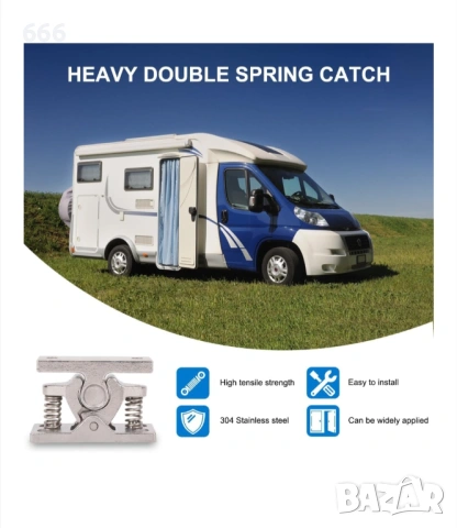 2 броя стопери за врата с пружина