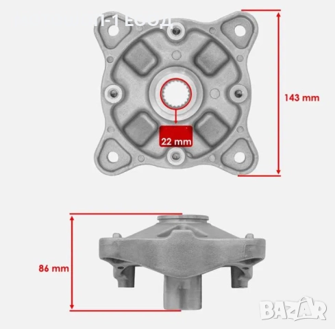 Предна главина 2005-14 Polaris Sportsman 800 Magnum Sportsman 500, снимка 5 - Части - 52088079