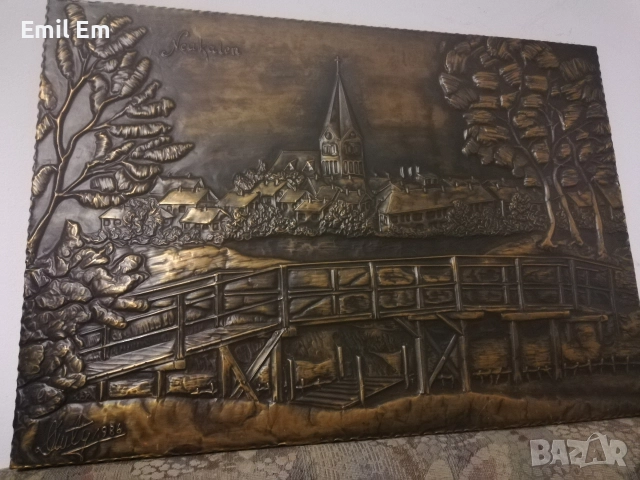 Медна картина пано, снимка 2 - Пана - 52877297