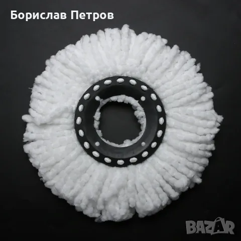Резервен моп парцал за Spin mop/ Специалните микрофибърни влакна на мопа привличат всичко , снимка 7 - Мопове, кофи, четки и метли - 55766559