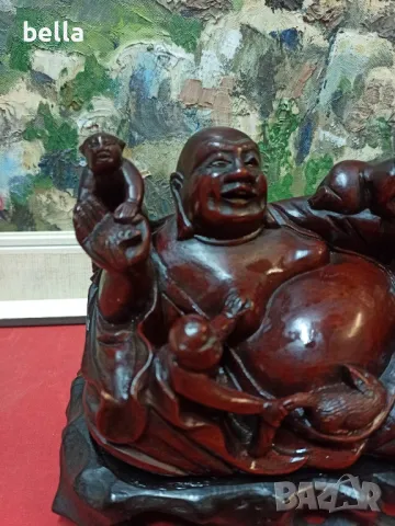 ПРОМО Масивна стара пластика от махагон -Хонг Конг., снимка 5 - Други ценни предмети - 48559225