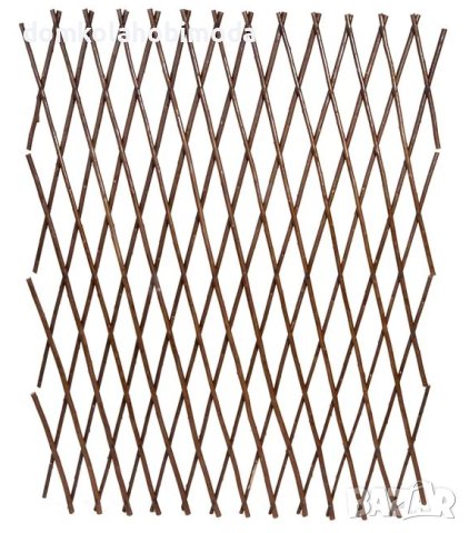  Сгъваема дървена ограда от върба 120x60 см