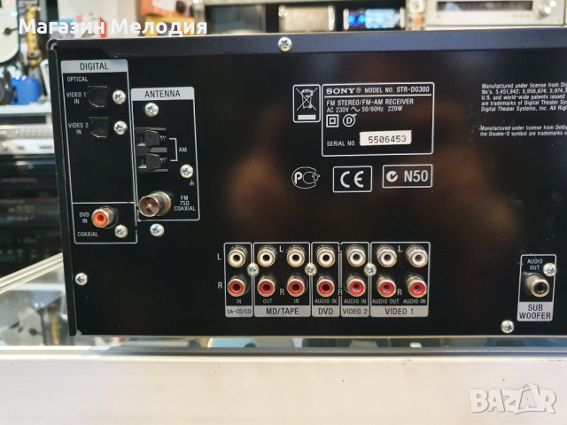 Ресийвър SONY STR-DG300  В отлично техническо и визуално състояние., снимка 10 - Ресийвъри, усилватели, смесителни пултове - 44556081