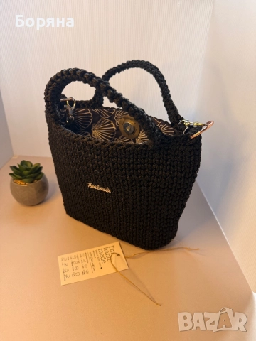 Плетена чанта , снимка 2 - Чанти - 52841764