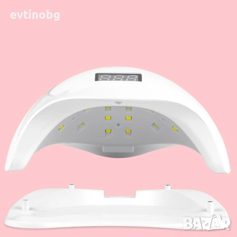 Елегантна и компактна UV LED лампа за нокти SUN5 с висока мощност-48W; Авто сензор за включване/изкл, снимка 3 - Други - 53782773