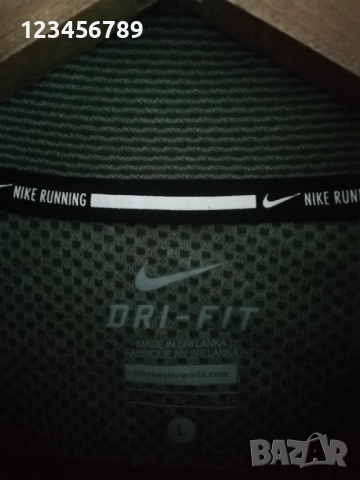 Nike DF Aeroreact Half Zip Cargo Khaki Reflective Silv оригинална нова Running Drill Top L , снимка 5 - Спортни дрехи, екипи - 52714891