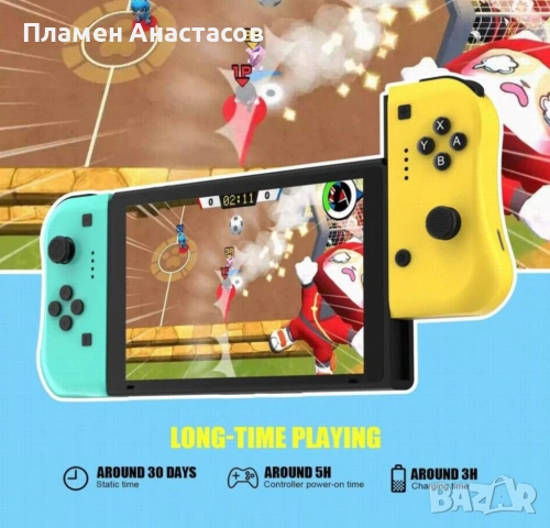 Premium Безжични Контролери (Joy-Con) за Nintendo Switch – Модел 8588, снимка 6 - Аксесоари - 53709466