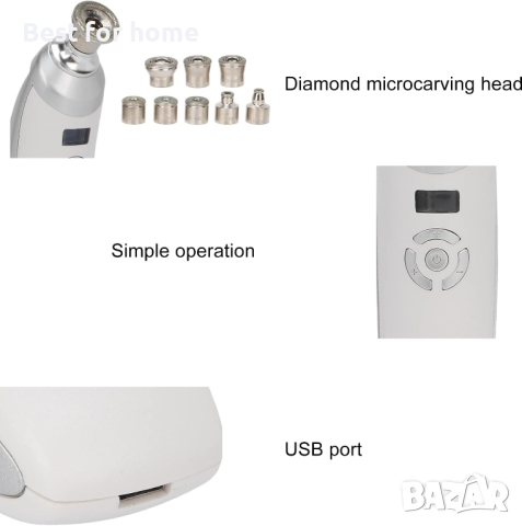 Машина за микродермабразио за третиране на лице Diamond, снимка 6 - Козметични уреди - 44580014