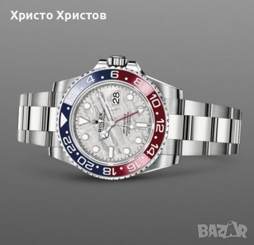 Луксозен мъжки часовник Rolex GMT-MASTER Meteorite, снимка 2 - Мъжки - 41567426