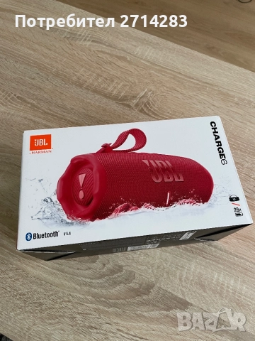 JBL Charge 6 чисто нов - неразопакован, червен, снимка 1