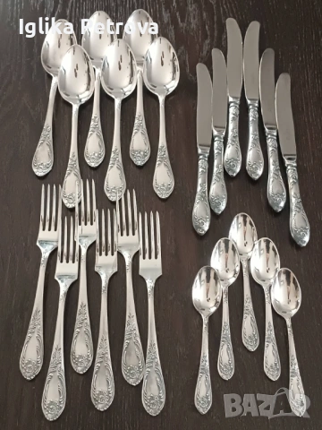 Нови,посребрени,руски прибори, снимка 6 - Антикварни и старинни предмети - 53023623