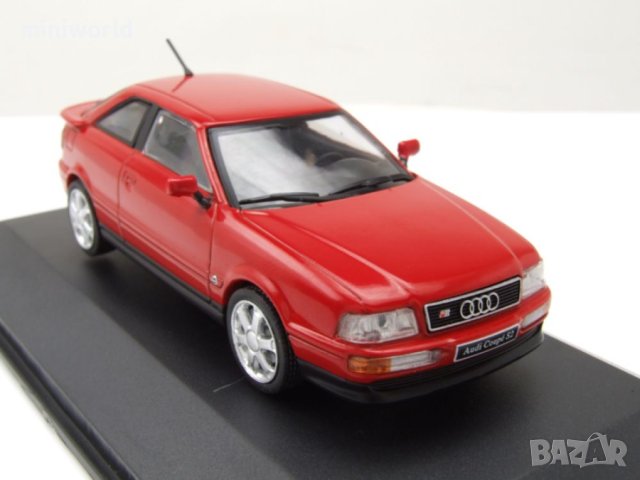 Audi S2 Coupe 1992 - мащаб 1:43 на Solido моделът е нов в PVC дисплей-кейс, снимка 7 - Колекции - 42726979