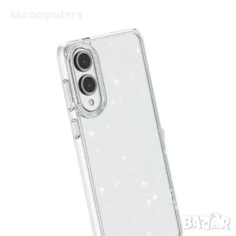 Силиконов кейс Shine 2 mm брокатен, За Samsung Galaxy S25 Edge, Прозрачен, снимка 2 - Калъфи, кейсове - 50346003