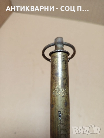 Стар Малък Бронзов Английски Кантар До 40кг. , снимка 5 - Антикварни и старинни предмети - 52355902