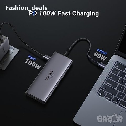 Нова USB C докинг станция с 4K60Hz HDMI USB-C и USB-A портове, снимка 3 - Друга електроника - 41736553