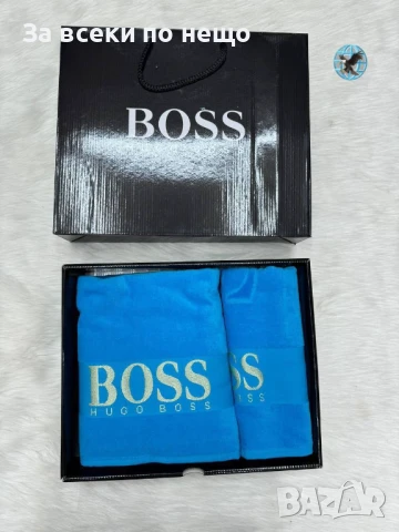 Hugo Boss Луксозни Хавлии - 2бр. в кутия - Налични Различни Цветове Код E436, снимка 3 - Хавлиени кърпи - 50483058