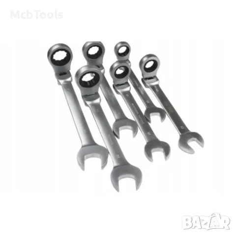 Звездогаечни чупещи тресчотни ключове 6-32мм в куфар Stahlmayer, снимка 4 - Ключове - 49197774