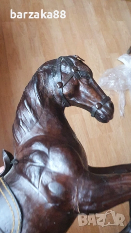 Стар кожен Кон Фигура, снимка 7 - Декорация за дома - 53375851