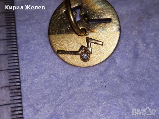 СТАРИ БРОНЗОВИ АРТ НУВО СКЪПОЦЕННИ ОБЕЦИ АНГЛИЯ с РЕАЛНА ДУБЛЕ ПОЗЛАТА с МАРКИРОВКА DOUBLE 38692, снимка 11 - Антикварни и старинни предмети - 41730340