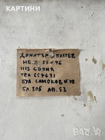 Димитър Балтев майсторска картина - “Натюрморт”, снимка 2 - Картини - 49894052