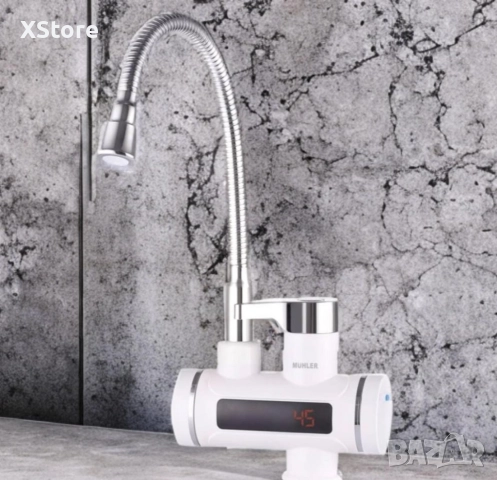 Водонагревател , LED, гъвкав струйник, за стена или плот, снимка 3 - Смесители - 52588567