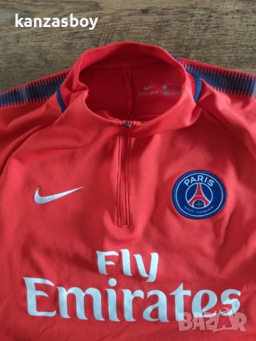 Nike Paris Saint-Germain 17/18 Dri-FIT - страхотна мъжка блуза , снимка 2 - Спортни дрехи, екипи - 40486949