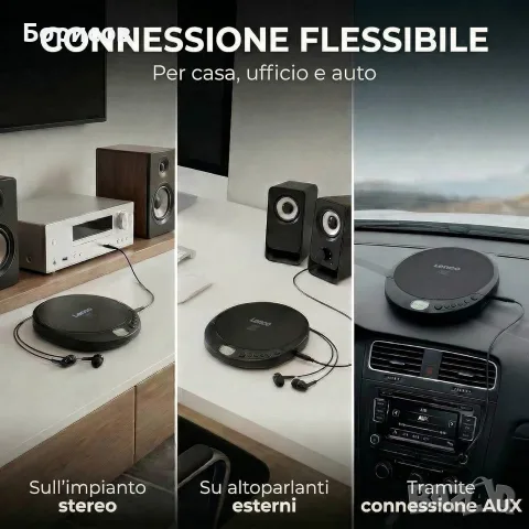 Lenco CD-010 - Преносим Cd плеъйр(Walkman/Discman) , снимка 5 - MP3 и MP4 плеъри - 56151692