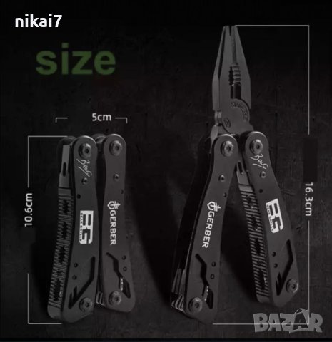 мултитул 121 Survivor Gerrber  клещи авариен инструмент за оцеляване, снимка 7 - Ножове - 42099824