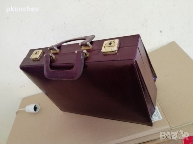 Немска кожена чанта за документи , снимка 3 - Чанти - 41314086