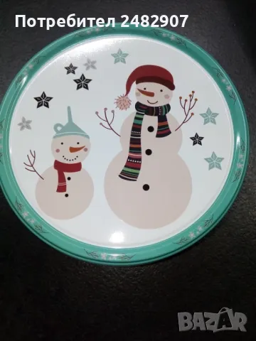 Метална Коледна кутия за съхранение , снимка 4 - Декорация за дома - 48952075