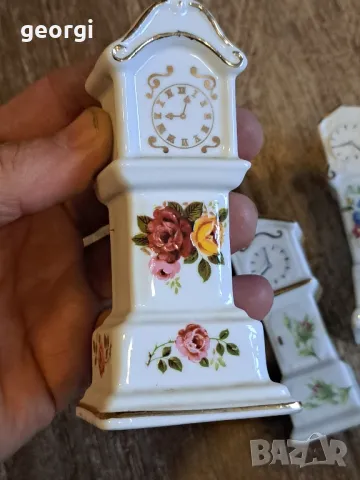 колекция мини порцеланови часовници, снимка 8 - Антикварни и старинни предмети - 48204414