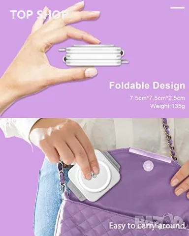 Сгъваемо безжично зарядно устройство 3 в 1 бързо магнитно преносимо, снимка 6 - Аксесоари за Apple - 49919334