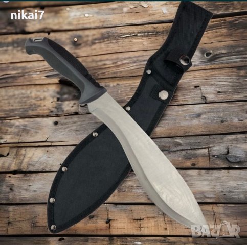 Мачете кукри ловен нож тактически самозащита оцеляванеткания за колан, снимка 1 - Ножове - 42074024