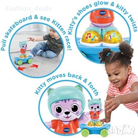 Нова VTech интерактивна бебешка играчка със светлини цифри звуци музика, снимка 4 - Образователни игри - 41465032