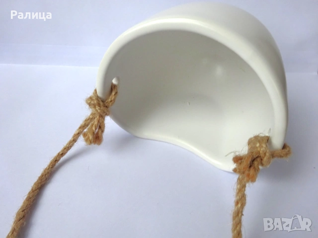 Нова бяла ваза за стена, снимка 4 - Вази - 53057285