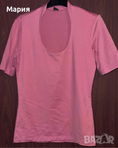 S. Oliver дамска розова тениска с отворено деколте 36/38 за спорт