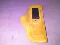 Vega Holster Italy 13333 марков италиански кобур естествена кожа 190х110х80мм, снимка 1