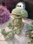 Плетена играчка Жаба, ръчно изработени, прекрасен подарък, снимка 2