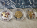 инвестиционни монети Панагюрското съкровище състоящо се от 3 броя монети с частично позлатяване , снимка 3