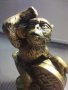 Фън Шуй маймунка с късметлийска монета и късчета за пари, просперитет, златна статуетка, снимка 8