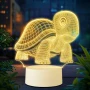  Холограмна 3D LED лампа-Костенурка , снимка 2