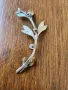 Много стара сребърна брошка, снимка 2