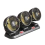 Вентилатор за кола с три перки, Троен охладител, 12V, снимка 4