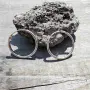 Сребърни обеци халки , снимка 4