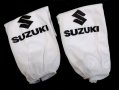 Автомобилни калъфки за наглавници (2бр. К-Т) За Suzuki Сузуки / Бели Универсален и Еластичен Модел, снимка 1 - Аксесоари и консумативи - 40940029