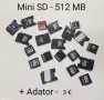 Memory Stick Micro M2 Sony 512 MB, 1 GB, Memory card Mini SD + адаптор  512 gb, Адаптер M2,ProDuo, снимка 4