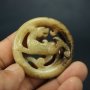 ЕСТЕСТВЕН НЕФРИТ ДРАКОН ''ПИКСИУ'' МИТИЧНО СЪЗДАНИЕ МЕДАЛЬОН ТАЛИСМАН АМУЛЕТ, снимка 3