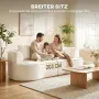 Триместен диван HOMCOM, 260 см шенилна тапицерия, снимка 7